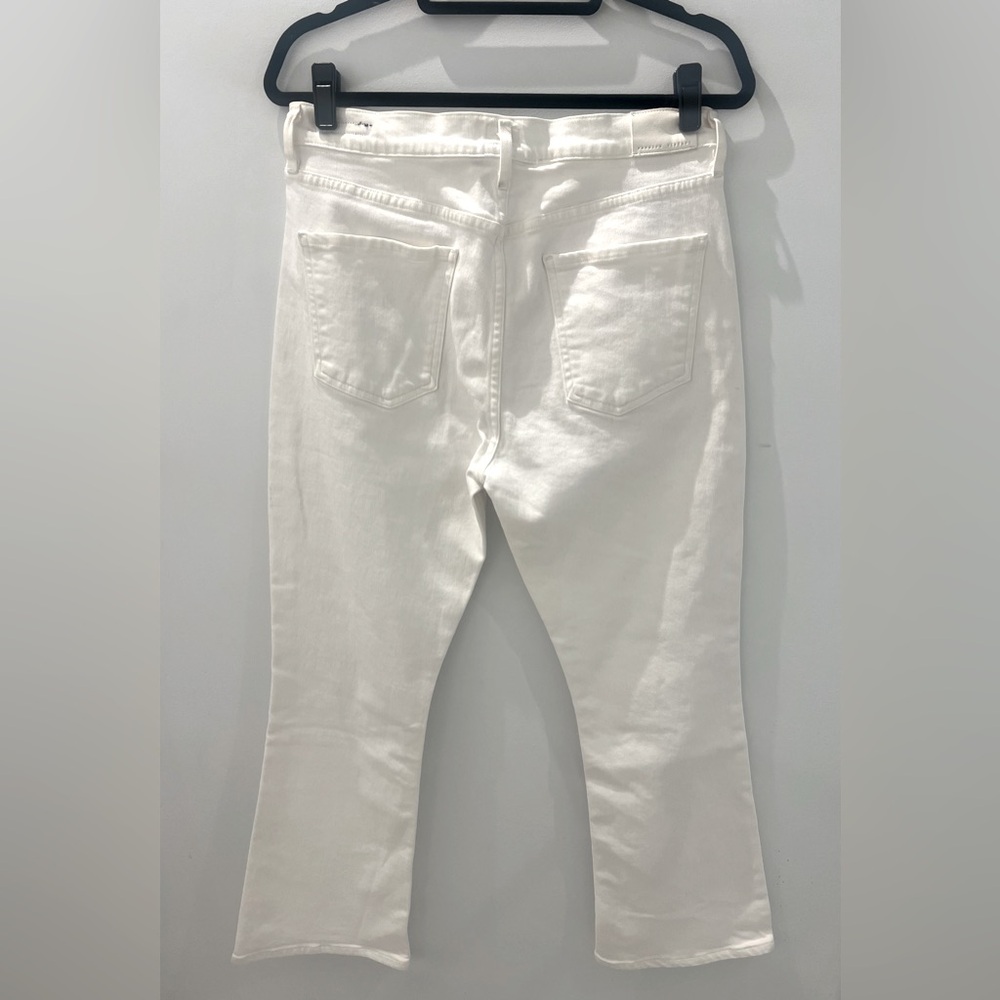 Citizens Of Humanity White Cropped Flare Jeans - Picture 4 of 4